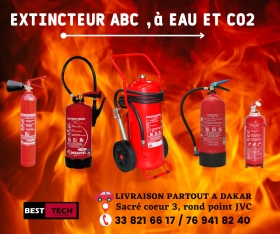 VENTE D’EXTINCTEUR POUDRE ABC, A EAU ET CO2 AU SENEGAL...