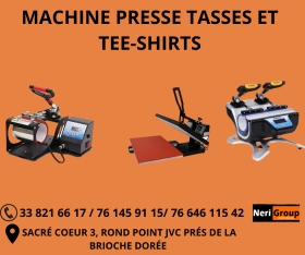 MACHINES DE PRESSE TASSES ET TEE-SHIRTS Vous recherchez des machines de presse tee-shirts et de presse tasses, NERI GROUP  met à votre disposition des machines d
