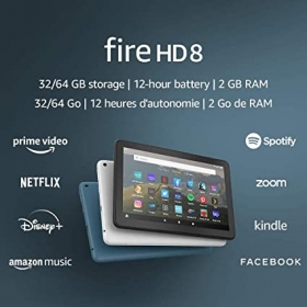 Tablette Amazon Fire hd 8 Conçue pour la vie quotidienne, la tablette Fire HD 8 d