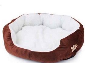 Panier et tapis pour chien panier: lit pour animal de compagnie neuf, parfait pour tous les animaux domestiques, le lit est bien rembourré des deux côtés du lit et du coussin amovible, contrairement à d