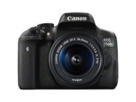  Canon 750d Canon 750d objectif 18-55mm nouveau modèle écran rotation tactile avec wifi dans sont sac d