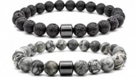Bracelets unisexe en semi- pierres précieuses pour couple Bracelets unisexe en semi-pierres précieuses pour couple à vendre