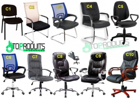 Fauteuil de bureau Des fauteuils de bureau de direction,visiteurs et simples disponibles en différents modeles.
Les prix varient selon les modeles.
Veuillez nous contacter pour plus d