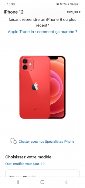 Iphone 12 Bonjour,
Deux iPhone 12 de 64 giga neuf scellés couleur noir et un rouge provenant de France avec facture .