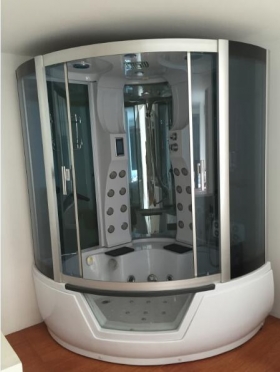  Baignoire + cabine de douche Vente baignoire +cabine de douche complète avec option massage très relaxent avec deux colonne venant d