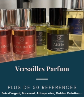 Concentré de Parfums Versailles 50ml Extrait de Parfums Versailles 50ml
Une odeur qui durrrrrr longtemps
Plusieurs modèles en stock
Existe aussi en 100ml