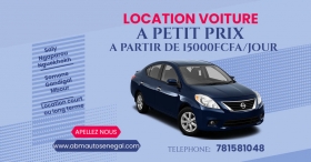 Location de voiture Location voiture court ou long terme à petit prix à partir de 15.000FCFA /jour
Adresse: Saly Carrefour, Mbour, Sénégal
