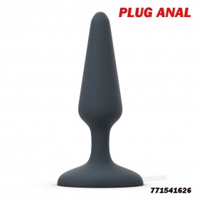 PLUG ANAL INITIATION  Un plug anal est un sextoy en forme de petit cône avec une pointe évasée qui favorise la pénétration anale. Sa base est en général plus large pour être saisie facilement mais surtout éviter tout risque d’aspiration par l