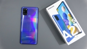 Samsung A21s Smartphone Samsung Galaxy A21S tout neuf dans sa boite 64Go de stockage port micro sd extensible, Ram 4Go, reseau 4G, ecran de 6.5 pouces, batterie de 5000mAh, camera principale 48+8+2+2 megapixel, camera frontale de 13megapixel, android 10 NB : Produit authentique et garantie