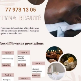 institut Tina 78 348 43 31
78 275 53 81
Tyna vous propose des de relaxation une pause détente par le bien fait du massage et jacuzzi 
Veuillez  me contacter pour vos séances de massage.