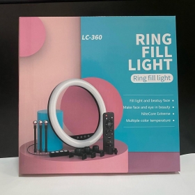 Ring light Ring light idéal pour vos selfie et vidéo Avec une retouche magique 
36cm
LC-360
Avec télécommande et différents intensité de lumière et couleur disponible