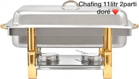 Chafing doré Chafing 11 litres 2 parties