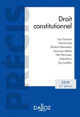 PDF - Droit constitutionnel Louis Favoreu et al. Ce précis met particulièrement l