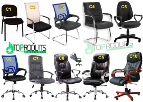Fauteuils et chaises de bureau  Des chaises et fauteuils de bureau ergonomiques, orthopédiques, visiteurs et simples disponibles en différents modèles.
Veuillez nous contacter pour plus d
