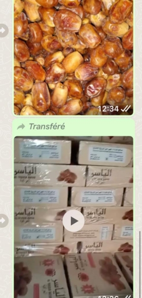 Vente de dattes *VENTE DE DATTES(Tandarma) en vue du mois de Ramadan!! 
Des dattes disponible Chez DkTourism, Vente uniquement en Gros!
Prix En Gros: 8.500f