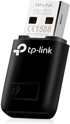 Clé wifi TP-LINK TL-WN823N L’adaptateur USB TL-WN823N de TP-LINK est une mini-clé sans fil N de 300Mbps qui permet aux utilisateurs de relier un ordinateur de bureau ou portable à un réseau sans fil et de profiter des performances d’une haute vitesse sans fil. De conception ergonomique avec sa petite taille, cet adaptateur est pratique et facile à transporter. Avec ses caractéristiques diverses, le mode SoftAP, la configuration de la sécurité avec un bouton, la facilité d’utiliser le logiciel de configuration, le TL-WN823N est un excellent choix pour profiter d’un réseau sans fil rapide.
Vitesse sans fil N jusqu’à 300Mbps – Étendre la couverture sans fil
Avec des vitesses sans fil jusqu’à 300Mbps et la technologie de pointe MIMO, le TL-WN823N vous fournit des connexions sans fil rapide et fiable pour une utilisation sans lenteur des jeux en ligne et des visualisations vidéos HD. Mieux encore, le TL-WN823N réalise sa meilleure performance avec des appareils sans fil N, mais il fonctionne aussi parfaitement avec des appareils existants de réseaux IEEE 802.11b/g.
Mode SoftAP – Partage facile d’une connexion Internet sans fil
Le mode SoftAP permet à cet adaptateur de petite taille de fonctionner comme un point d’accès sans fil virtuel. Une fois activé, ce mode permet aux utilisateurs de transformer leus connexions filaires existantes connectées à un ordinateur en une connexion sans fil afin de la partager avec d’autres appareils WiFi, comme des ordinateurs portables, des smartphones ou des tablettes.
Bouton de configuration de la sécurité
Compatible avec Wi-Fi Protected Setup (WPS), le TL-WN823N intègre la fonction Quick Security Setup qui permet aux utilisateurs de configurer la sécurité de leur réseau quasi-instantanément en appuyant sur le bouton “QSS” du routeur, afin d’établir automatiquement la connexion en mode sécurisé WPA2, beaucoup plus sûr que le chiffrement WEP. Cette configuration de sécurité est non seulement plus rapide que les méthodes normales, mais elle est également plus pratique du fait que vous n’avez plus besoin de mémoriser un mot de passe !
Facile à utiliser
Inclus dans le CD de ressources, l’utilitaire de configuration optimisé peut aider les utilisateurs à compléter l’installation du logiciel et les paramètres du réseau sans fil en quelques minutes. Cette installation est simple et l’interface d’utilisation conviviale rend le TL-WN823N tellement pratique que même les utilsiateurs novices peuvent démarrer rapidement et établir leurs connexions sans effort.