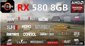 Carte graphique AMD Rx 580 8GB Produit neuf, lance tous les jeux du moment,