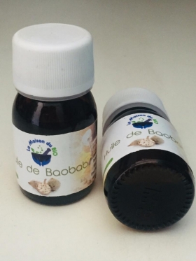 Huile de baobab Cette huile est très appréciée pour ses propriétés médicinales. L