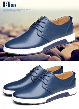 Chaussures en cuir Pull & bear bleu Chaussures en cuir Pull & bear authentiques en cuir. Couleur Bleu sans perforation
